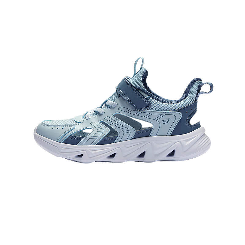 361° Kids Sports Shoes Summer 26 Boys and Girls Soft Cushioned Breathable Outdoor Creek Sandals Blue Size 38