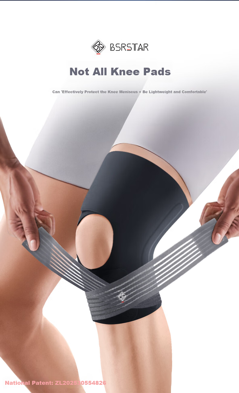 Bestray Meniscus Knee Brace Injury Knee Joint Protection Medical Basketball Grade Sports Professional Protective for Men and Women 6