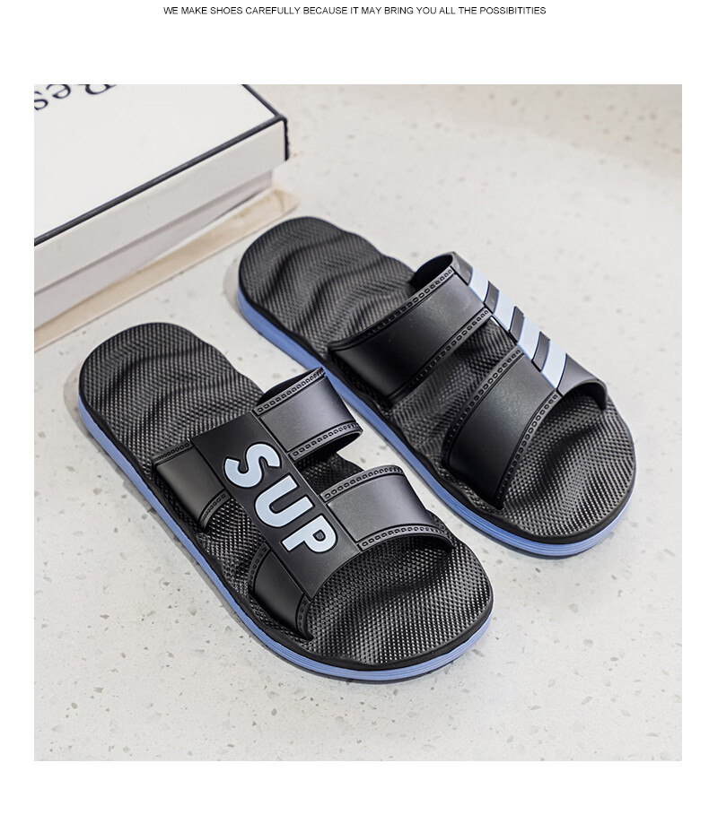 Cartelo Crocodile Men's Outdoor Home Bathroom Slippers Thick Soft Sole Flip Flops 1751 Blue Yellow Size 43 22