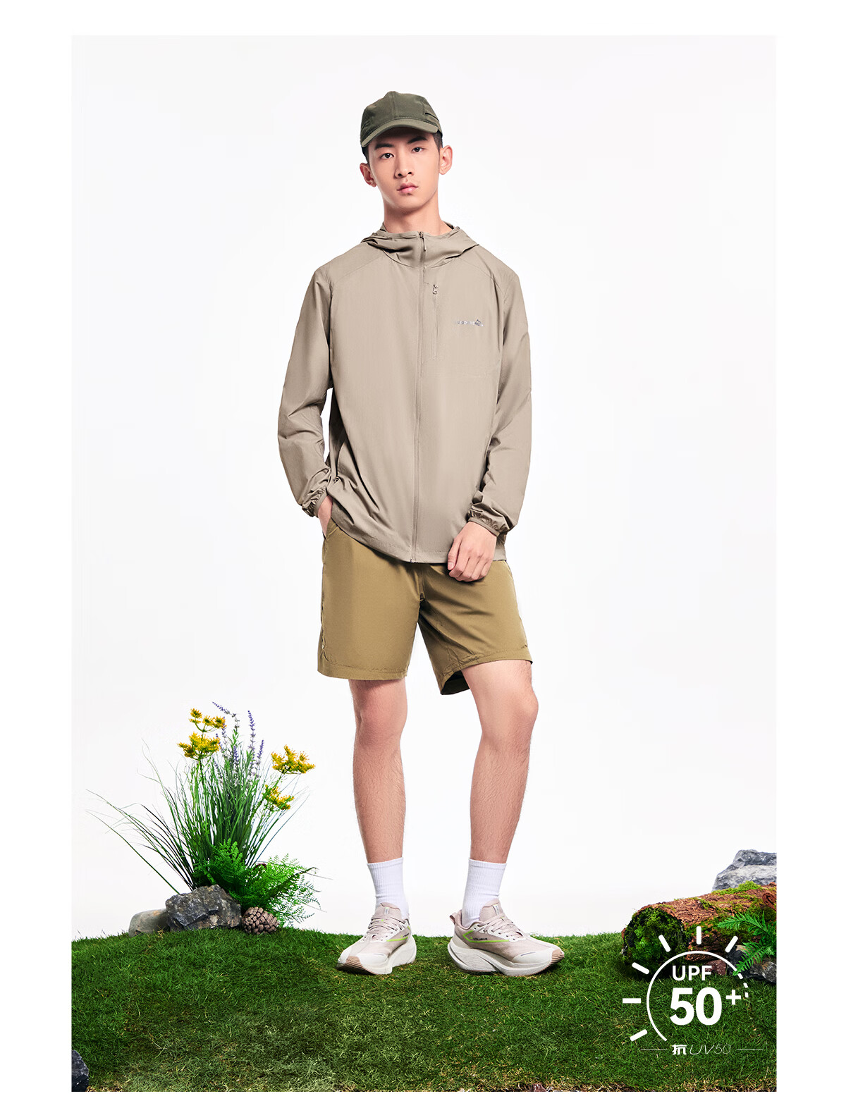 ERKE [Yu Shitong Edition] Sun Protection Woven Jacket Ice Cooling Outdoor Windbreaker UPF50+ Sports Running Shirt 13