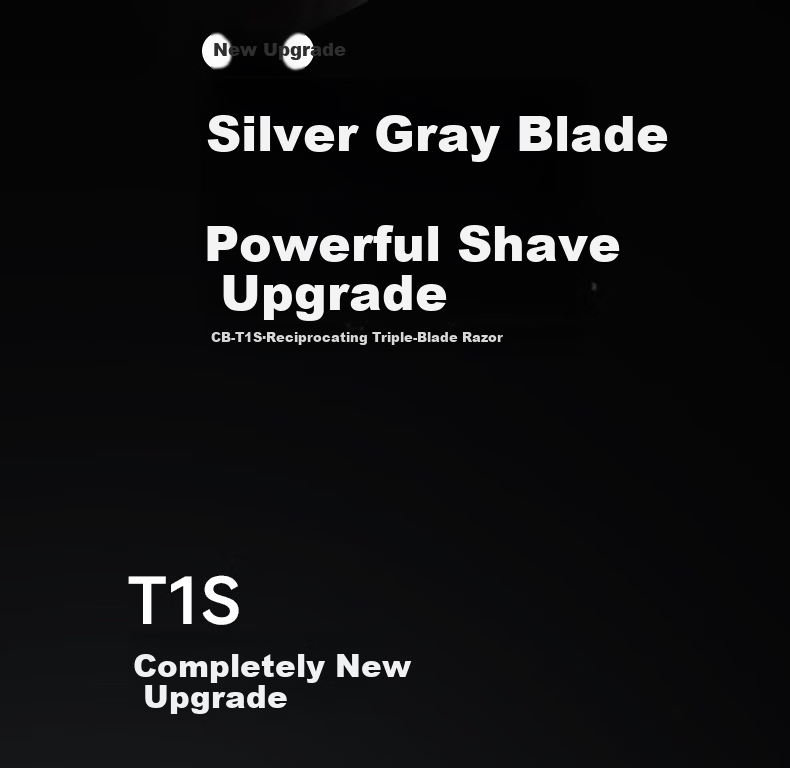 Kubo Electric Shaver Men's 2026 New Model Reciprocating Hammer Portable Beard Trimmer T1S Silver JD Self-operated 8