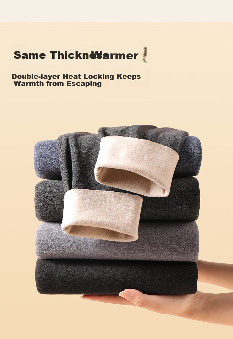 FIRS Cashmere Down Silk Thermal Autumn Pants Men 2025 New Thickened Fleece Seamless Thermal Leggings 5