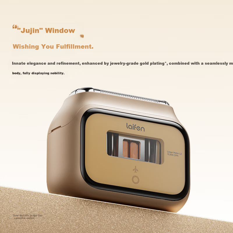 LAIFEN P3 Pro Gold Limited Edition Portable Electric Rotary Shaver Gift for Boyfriend Husband Birthday