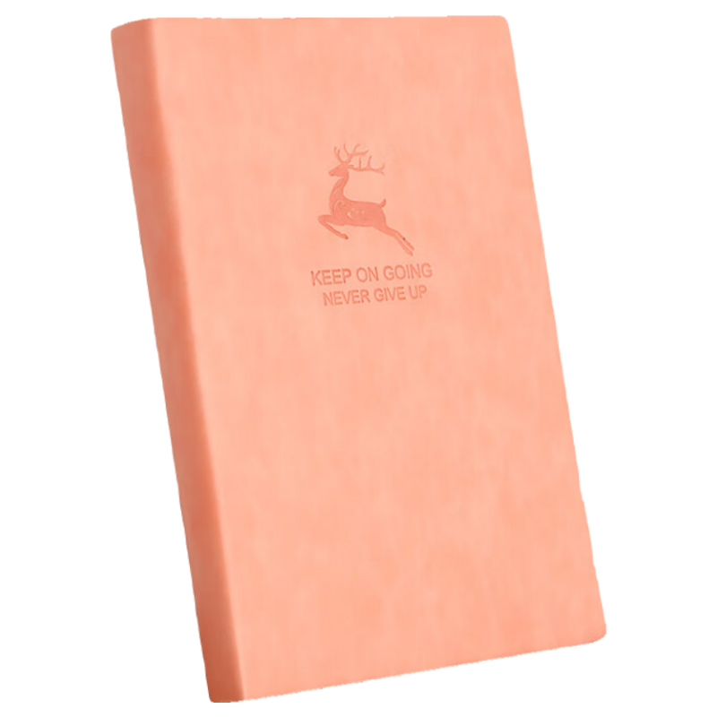 Youbili A5 Color-Changing Leather Business Office Student Notebook, Thickened 80g Doulane Paper Journal, 180 Sheets Thick Paper, 25-23 Pink