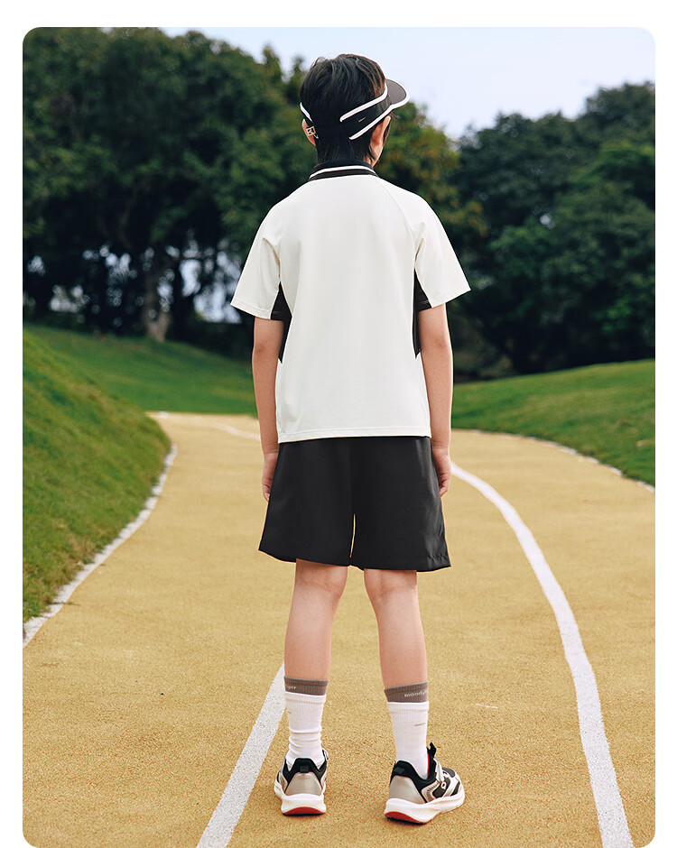 Balabala Boys' Short Sleeve Set Children's Two-Piece Outfit 2026 New Summer T-Shirt and Pants Cool and Comfortable 20