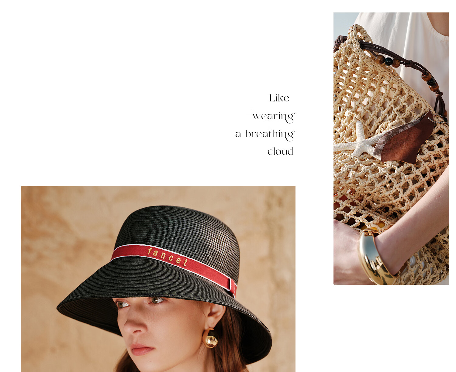 FANCET Women's Summer Straw Hat French Elegant Fisherman Hat Wide Brim UV Protection Beach Vacation Sun Hat 28