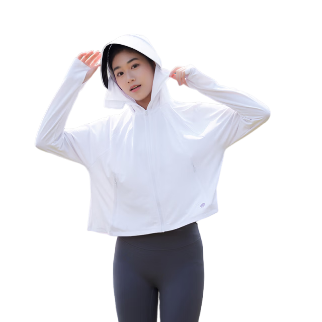 TUCANO Women's Sun Protection Jacket Ice Cooling Summer Skin Jacket UV Protection Breathable Lightweight Hooded Outdoor Coat Pink S
