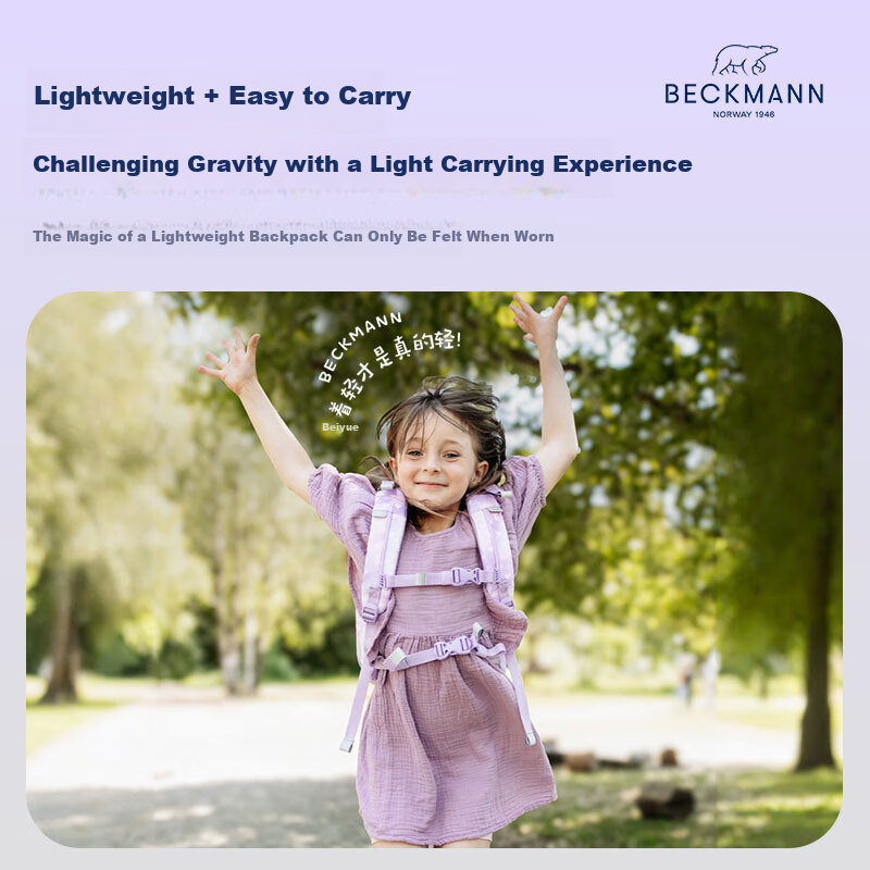 Beckmann Norwegian Primary School Large Capacity Ergonomic Backpack for Grades 1-3 Boys and Girls