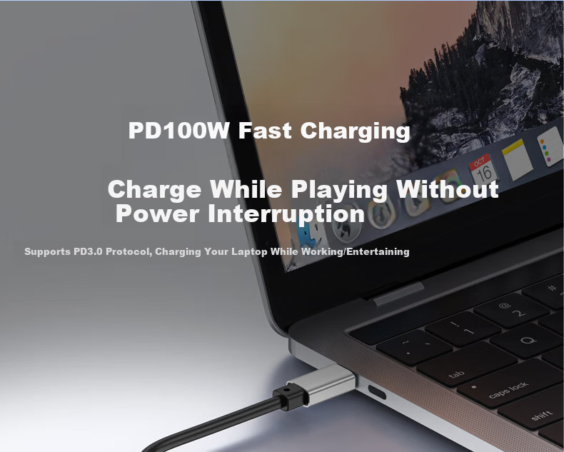 Superior Type-C to Ethernet Docking Station 4K HDMI Display Expansion Thunderbolt 4 to Ethernet Adapter USB 3.0 Hub Compatible with Huawei Apple MacBook Neo 12