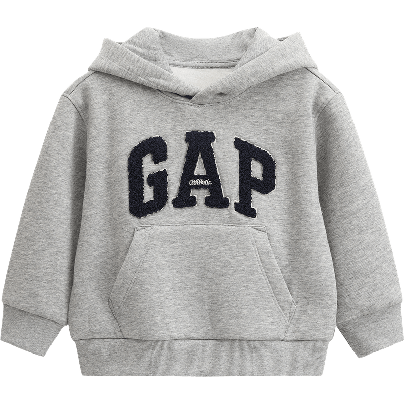 GAP [Same Style for Older And Younger Kids], Boys And Girls Autumn Logo Fleece Hoodie 804635