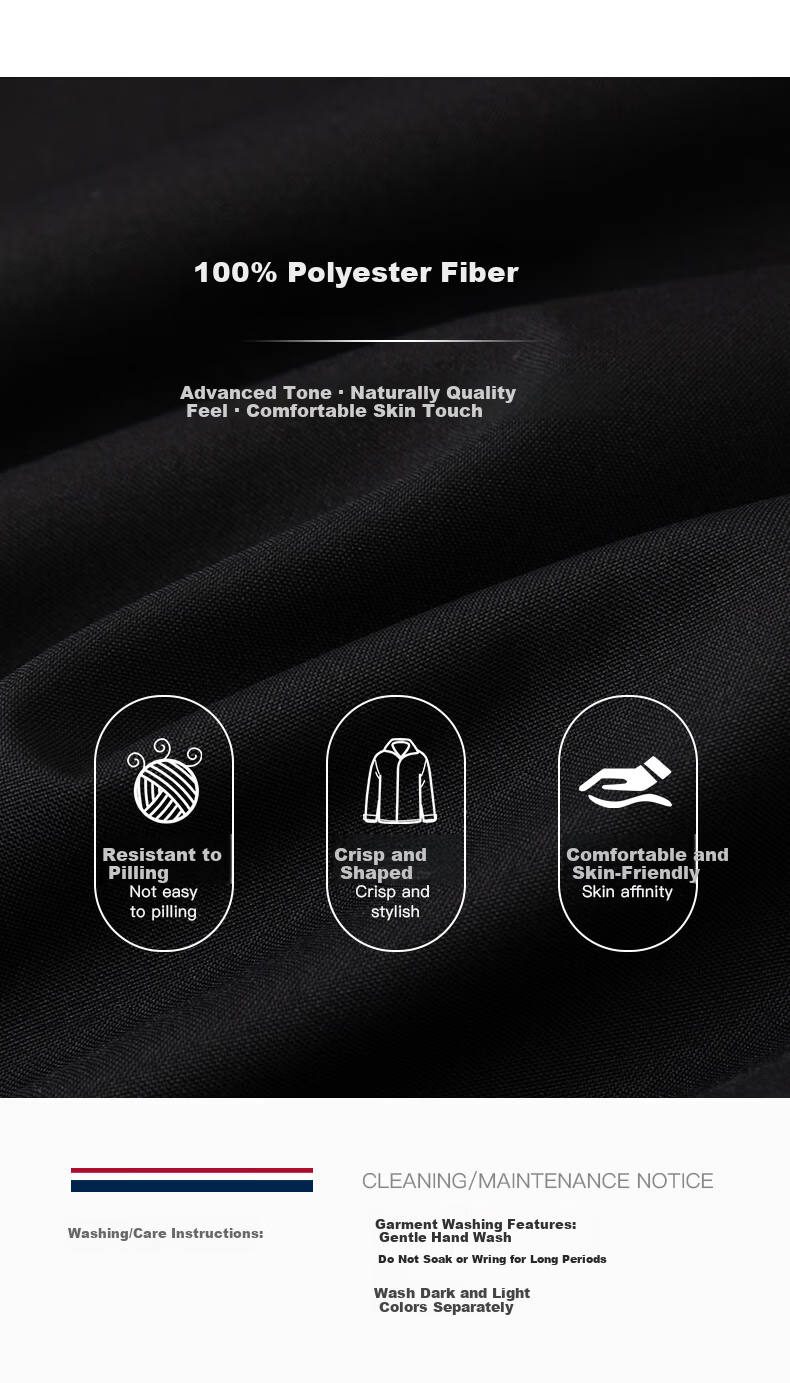 U.S. POLO ASSN. Men's Autumn Business Casual Baseball Collar Jacket High-End Windproof Commuter Coat 4