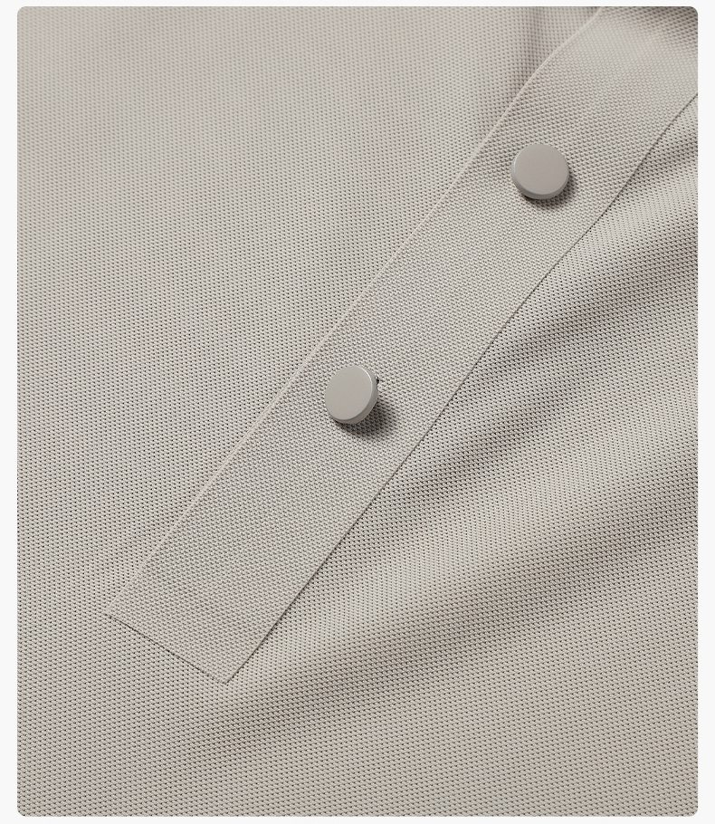 Jeanswest Men's Short Sleeve Polo Shirt Summer Thin Ice Silk Breathable Quick-Dry Casual Business Commuter Top 26