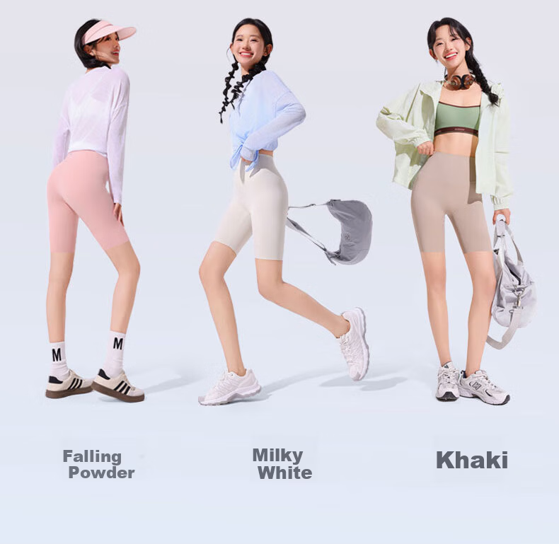 Miiow Shark Pants Women's 2026 New Summer Thin Yoga Pants Ice Silk Five-Point Cycling Fitness Leggings Shorts 20