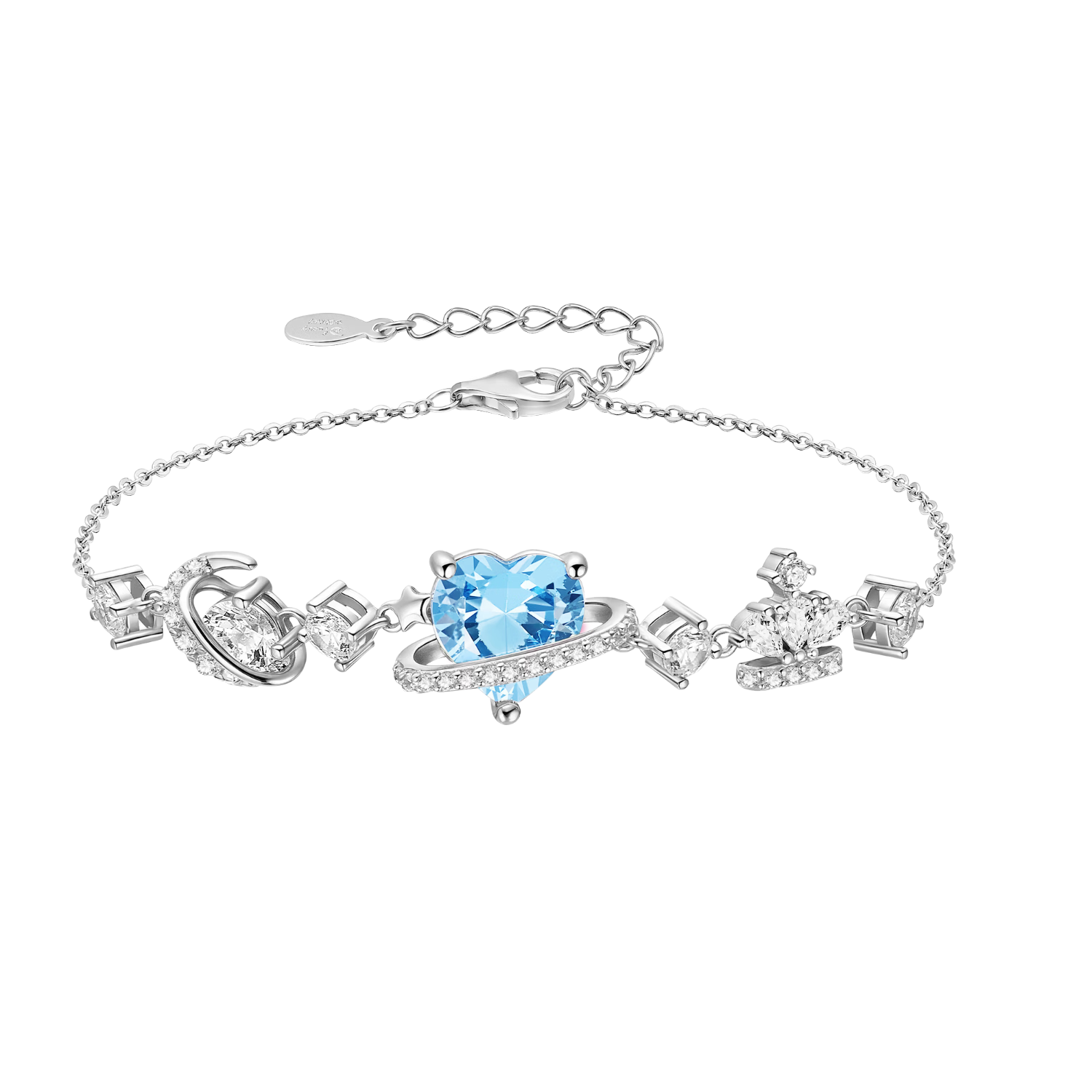 Disney Heart Silver Bracelet Women's 2026 New Luxury Delicate Birthday Gift for Girlfriend