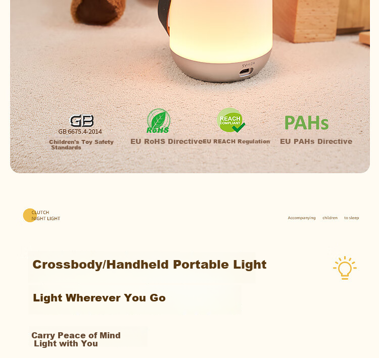 Paulmann P German Paulmann Eye Protection Night Light Rechargeable 3000K Bedroom Nursing Baby Portable Camping Handheld Bedside Lamp 13