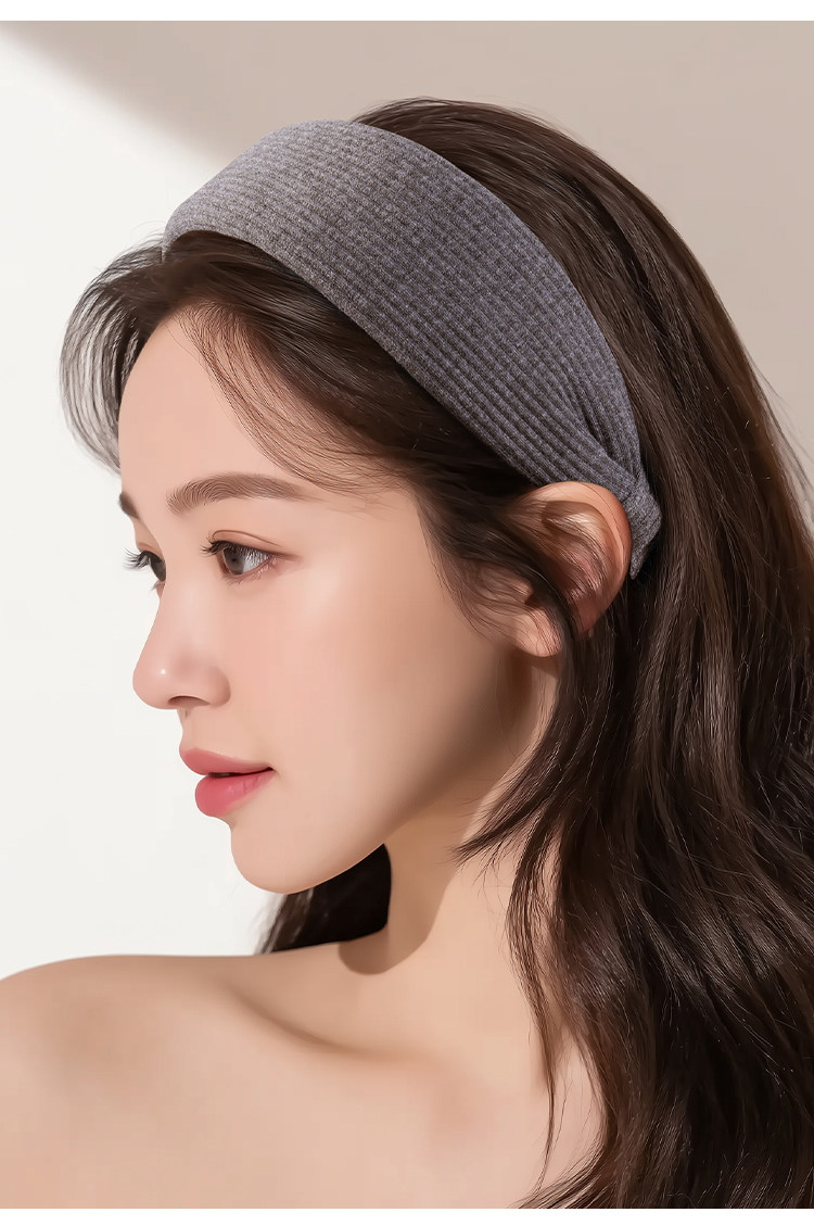 Ajidou Women's Spring Summer Simple High Crown Wide Headband New Versatile Premium Gift Black 3