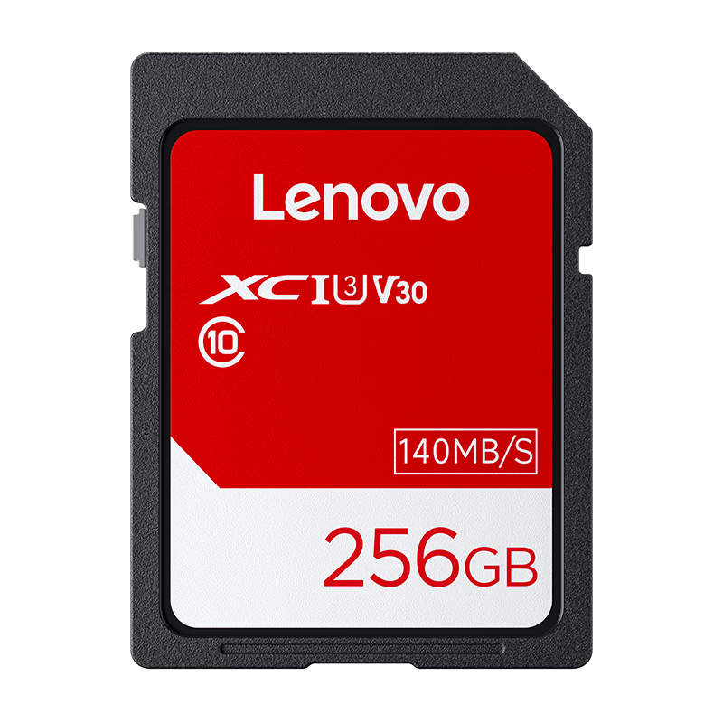 Lenovo 256GB SD Card High-Speed Memory Card for DSLR and Mirrorless Cameras 4K Ultra HD Video Recording 140MB/s Read Speed U3 V30