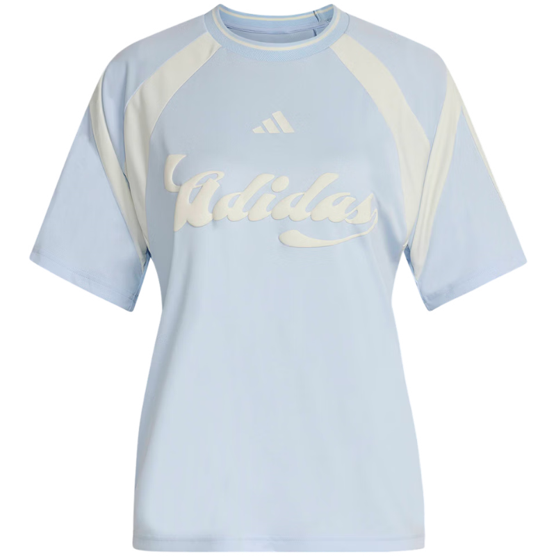 Adidas Sport Style Series Women's W HER TEE Short Sleeve T-Shirt KB6127 Blue L