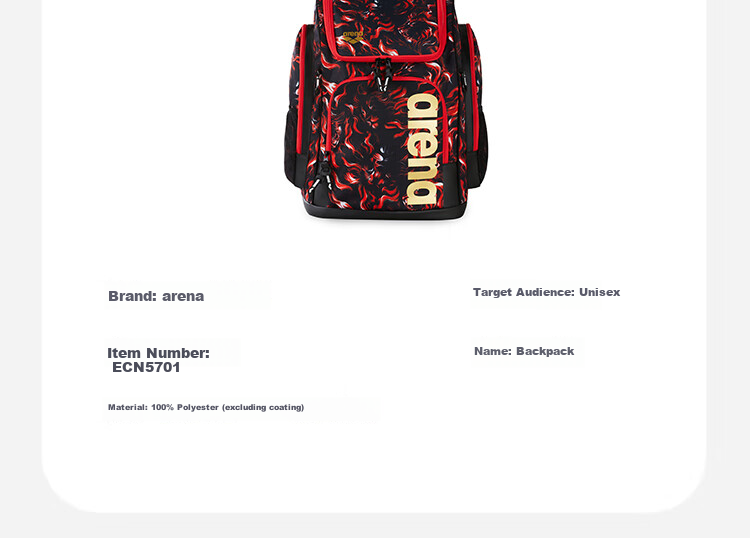 Arena 25 New Fierce Swimming Lion Dual-Shoulder Bag Wet and Dry Separation Large Capacity Waterproof Gym Bag 5701 7