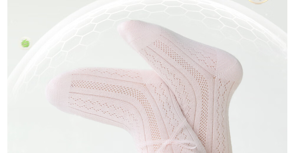 Betis Children's Socks 5-7 Years Summer Thin Breathable Girls Mid-Calf Socks Lace Solid Color Cute Princess Dance Socks 14