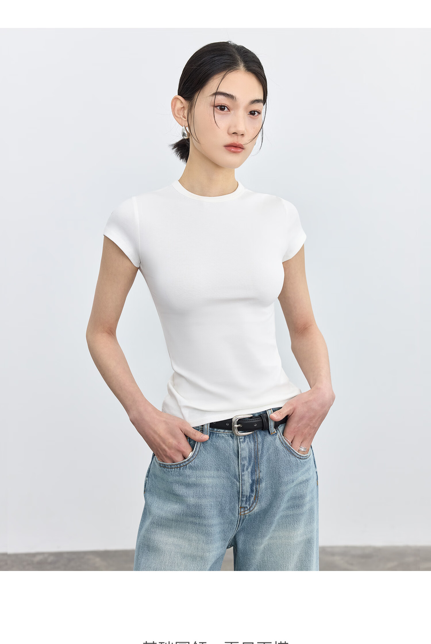 TINGE Dopamine T-Shirt Casual Slim Fit Crew Neck Sports Short Sleeve Women's Spring Summer Base Layer 2026 New XL Size 6
