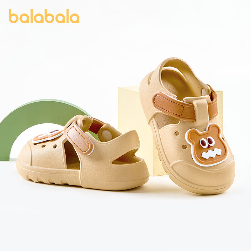 Balabala Kids Summer Sandals Boys Girls Hole Shoes Toddler Sports Outdoor Beach Sandals Baby Kindergarten Hole Shoes