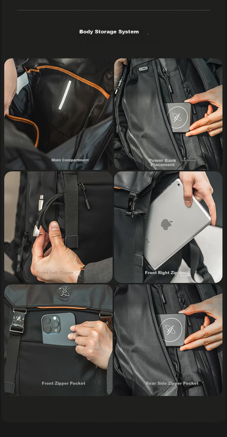 GYXX Lingyun 2 Men's Business Large Capacity Backpack Commuter Laptop Bag Lightweight Stylish 10