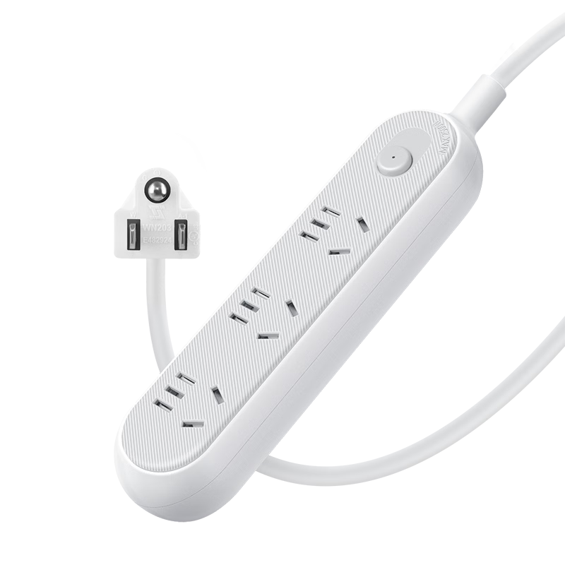 BULL 3-Outlet European Standard Travel Power Strip with Master Switch for Germany France Italy Denmark Finland Netherlands South Korea Portugal