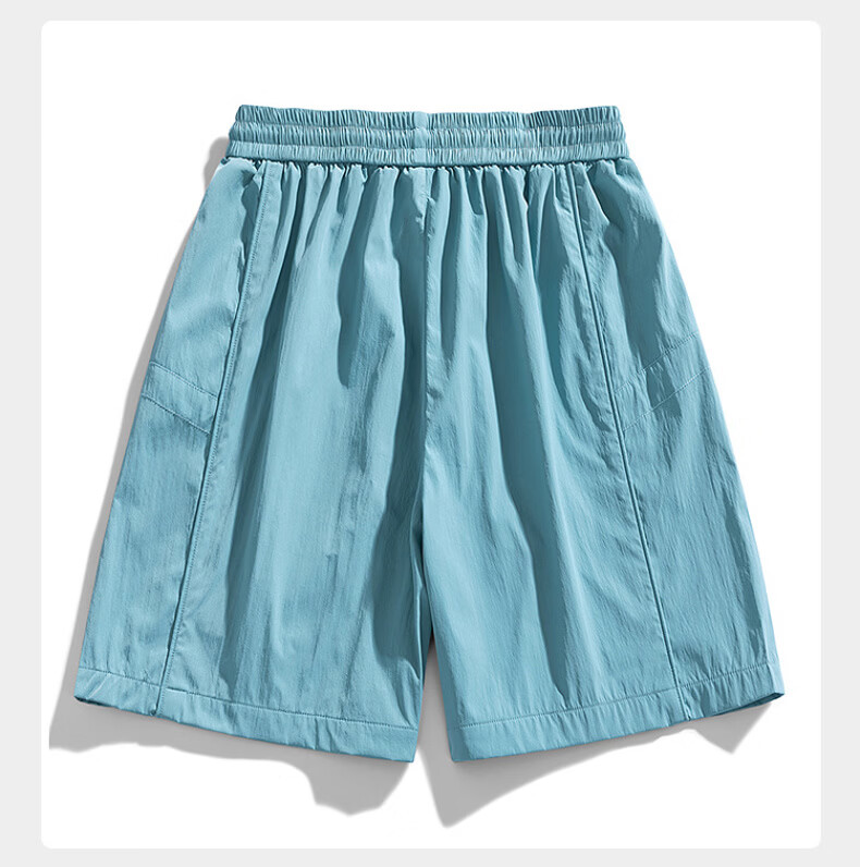 MiiOW Father's Day Gift Men's Summer Outdoor Sports Shorts Loose Breathable Lightweight Versatile Knee-Length Shorts 12