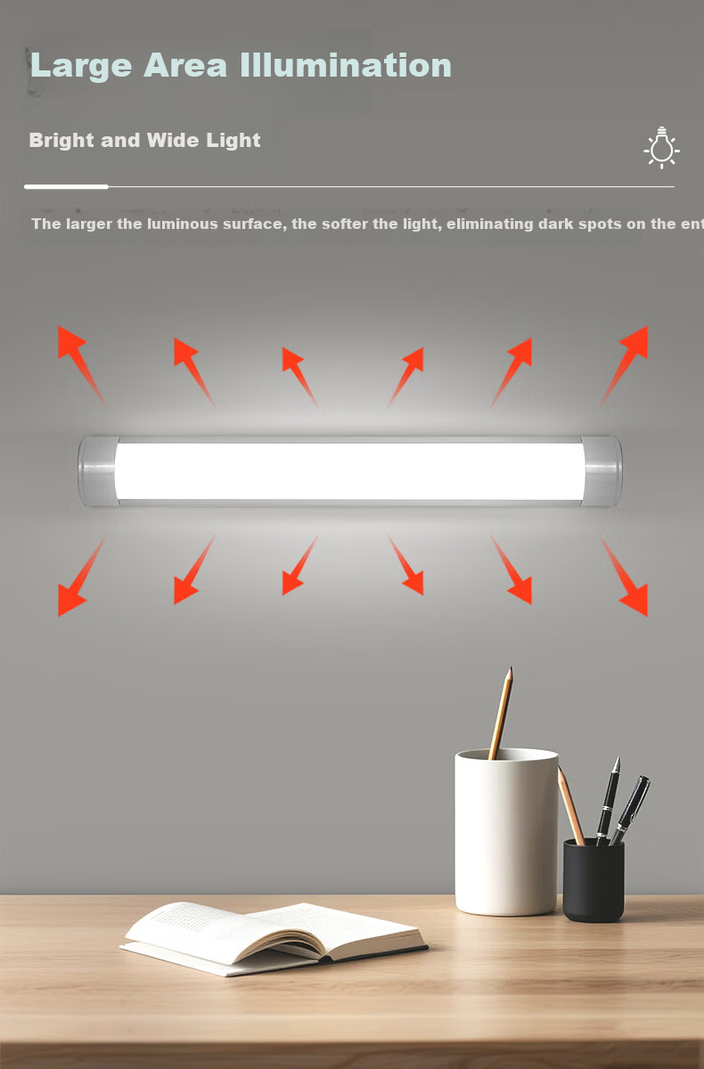 Zuoji Direct Plug-in LED Purification Tube Super Bright Energy-saving Bracket Light Docking Type for Engineering Commercial Factory Warehouse 1.2m 40W White Light with 1.8m Power Cord 5