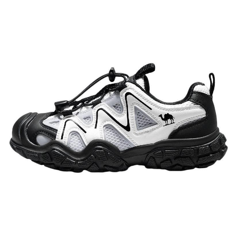 Camel Kids Hiking Shoes Spring Summer Creek Shoes Cute Outdoor Non-slip Toe Protection Sandals for Older Children and Parent-Child Models