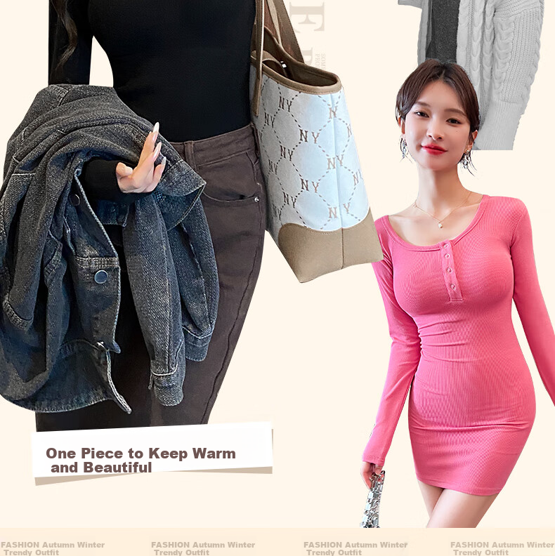 DUOQINGMAO Thermal Underwear 2025 Autumn Winter New Silk Cashmere 10A Antibacterial Slim Fit Waist Enhancing Champagne 2XL 7