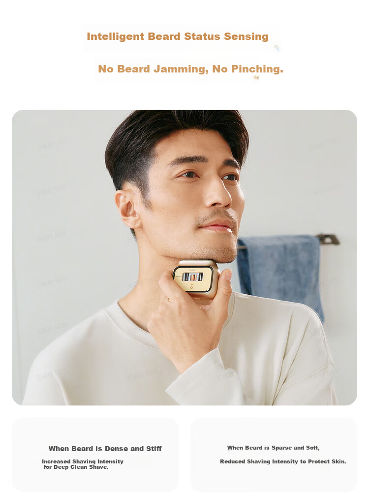LAIFEN P3 Pro Gold Limited Edition Portable Electric Rotary Shaver Gift for Boyfriend Husband Birthday 12