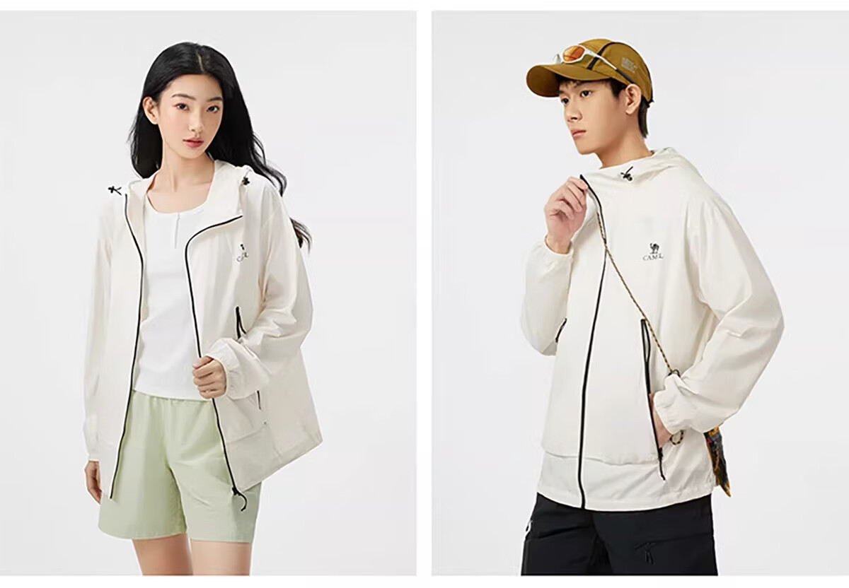 Camel [Wang Junkai Edition Muguang Pro] Women's Sun Protection Jacket Summer Unisex Water-Repellent Cooling Packable Coat 37