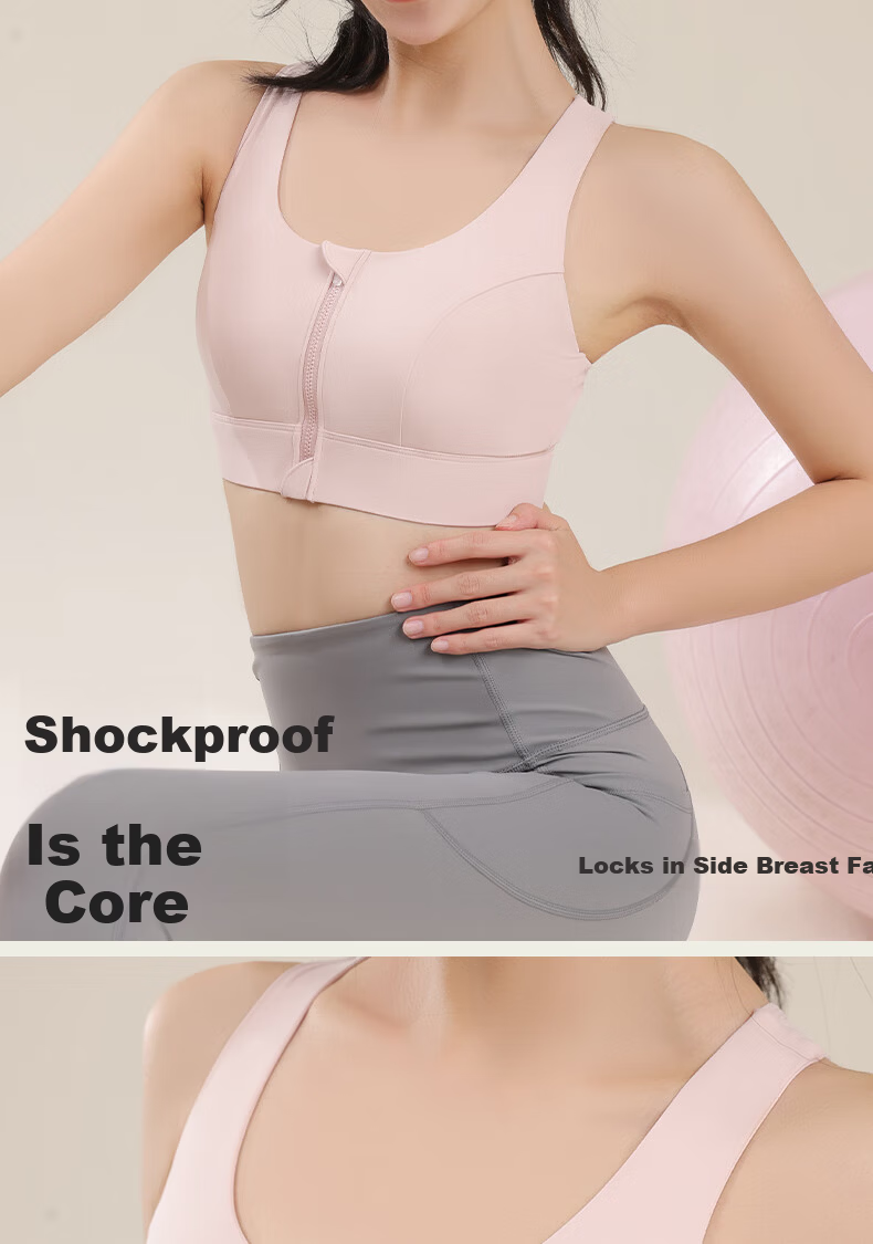 Ziyouxi High-Intensity Sports Bra for Women, Shock-Absorbing, Push-Up, Easy to Put on And Take Off, Beautiful Back Vest, Yoga Training Running Fitness Bra 5