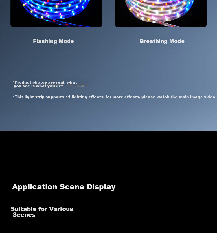 Eiperfic 48-LED Six-Color Running Light Strip Ambient Outdoor Waterproof 20m Rainproof Kit EF-PMD-048 7