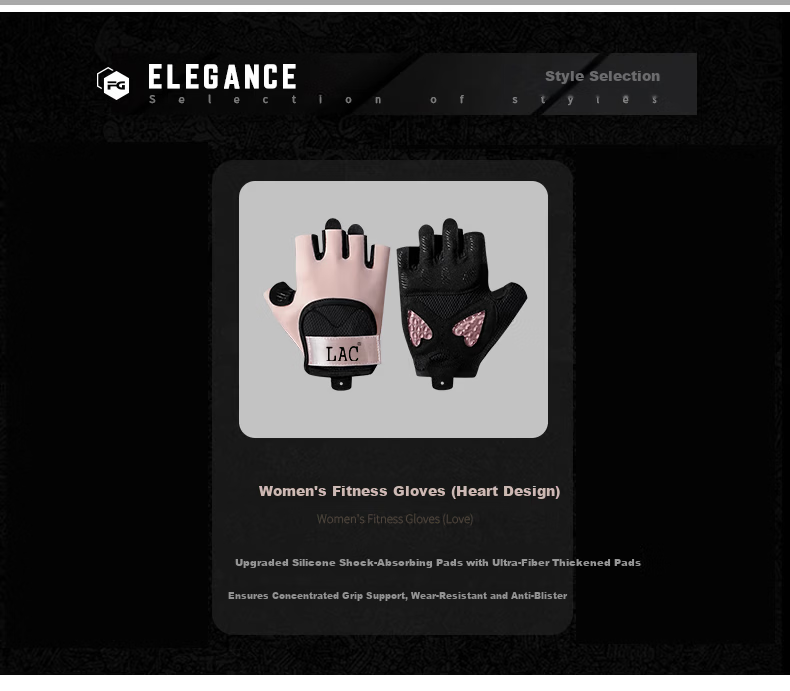 Duweike Women's Sports Fitness Gloves Half-Finger Breathable Equipment Training Dumbbell Yoga Anti-Slip XS 1