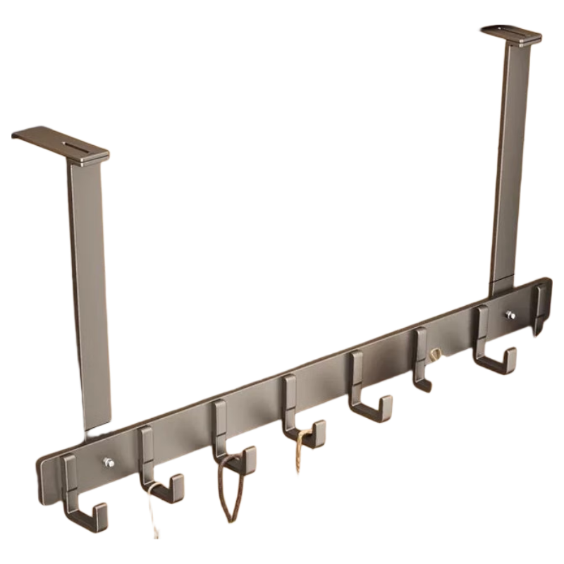 Xinpai Door Hook Upgrade Adjustable Silent No-Drill Bedroom Door Clothes Hook Hanger Coat Hook Storage Rack