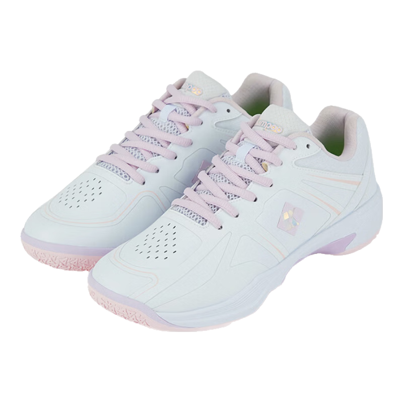 KUMPOO 26th Anniversary New Badminton Shoes Anti-Twist Non-Slip Cushioning Competition Training Shoes Xunfeng KH-G805 White/Pink Size 40