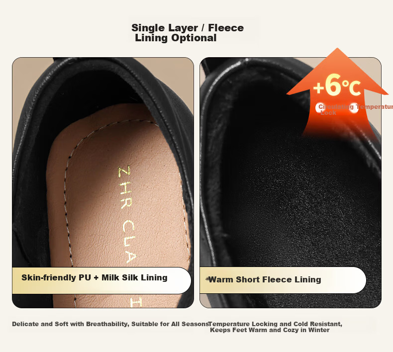 ZHR ZEZHE First Layer Cowhide Women's Commuter Thick Heel Lace-up Work Professional Loafers KM07 Beige Size 37 5