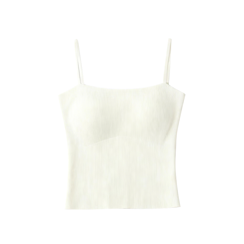 Free Style Ice Silk Camisole Women's Vest Summer Seamless Bra Innerwear Slimming Anti-Expansion Wearable Outerwear