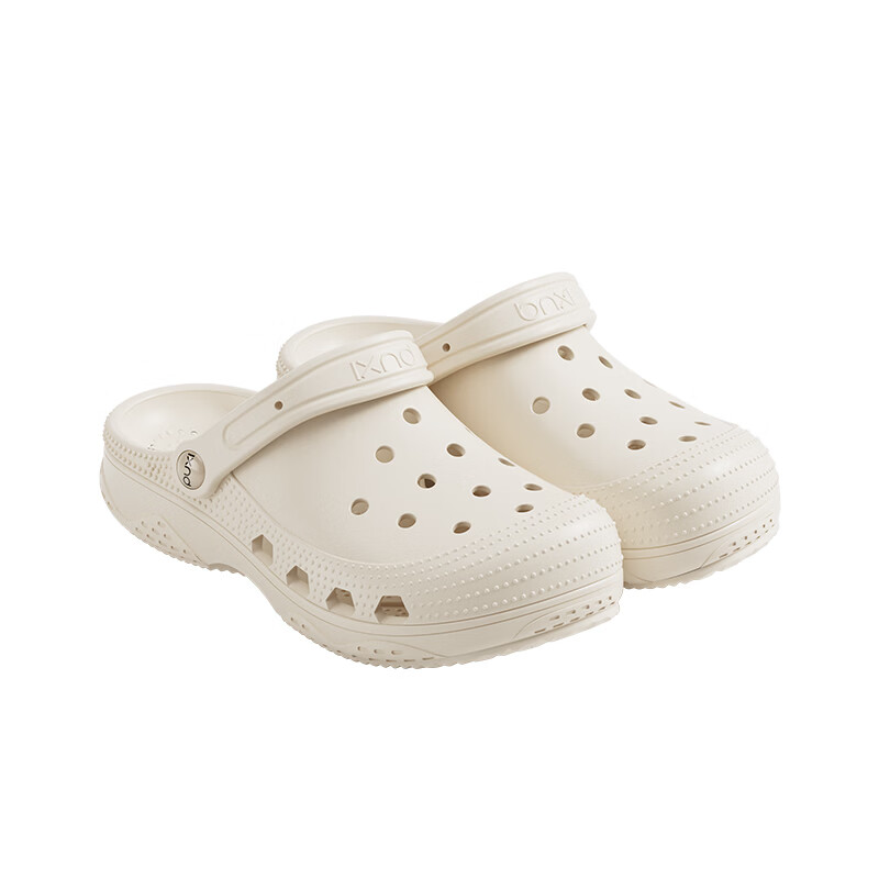 Puxijia Women's Summer Outdoor Hole Shoes Beach Sandals Non-Slip Cloud White Size 35-36