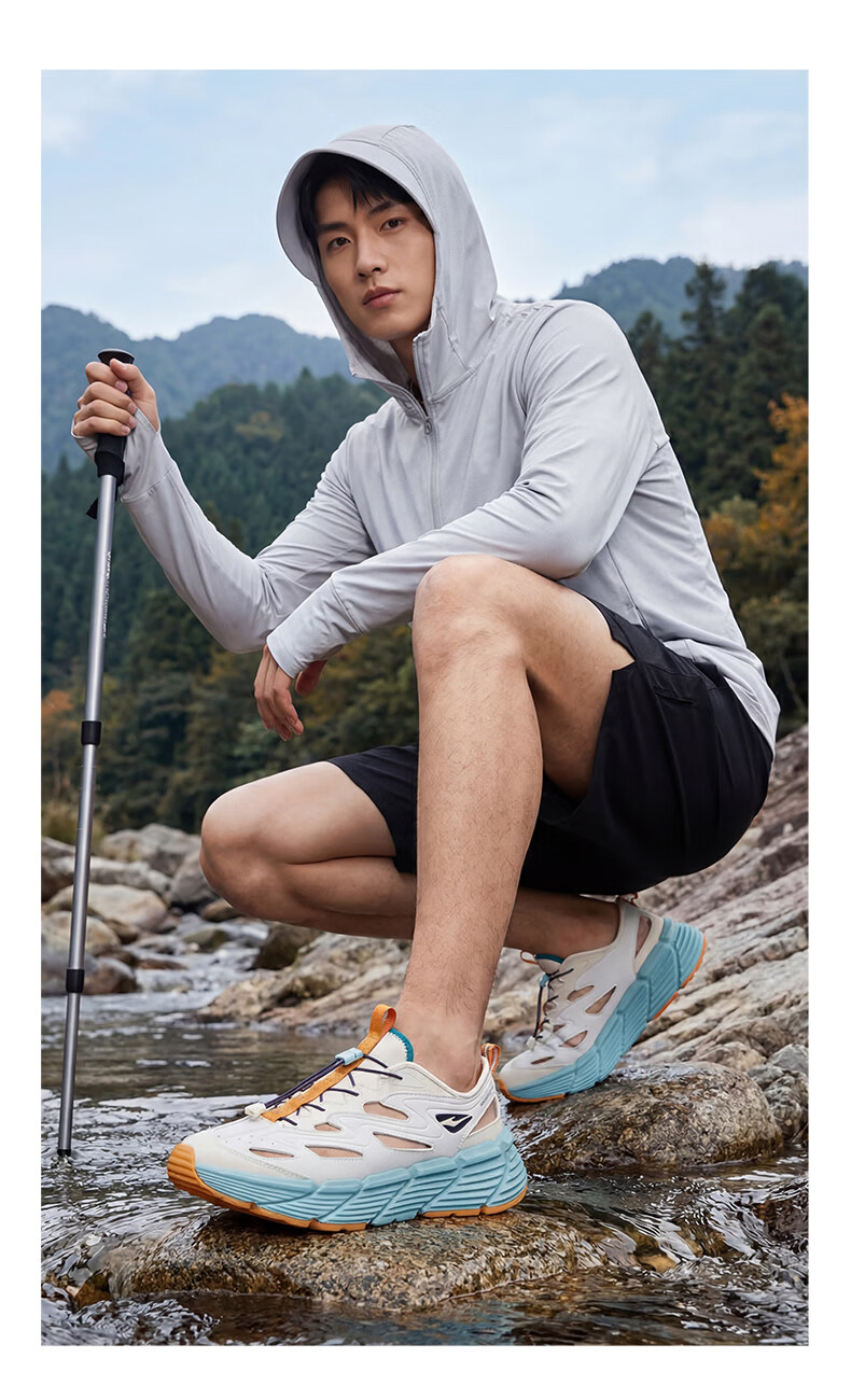 ERKE Men's Creek Hiking Sandals Outdoor Sports Casual Beach Shoes | [Yu Shi Same Style] Qingxi 2.0 16