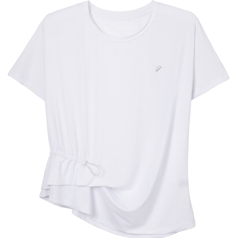 Demana [Minimalist Urban] Summer Lightweight Sports Gradient Jacquard Raglan Drawstring High Elastic Slim Fit T-Shirt for Women Premium