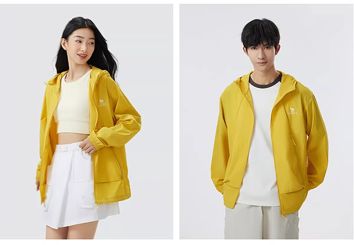 Camel [Wang Junkai Edition Muguang Pro] Women's Sun Protection Jacket Summer Unisex Water-Repellent Cooling Packable Coat 40