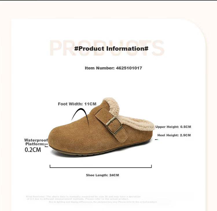 Daphne Women's Slip-On Half Slippers, Retro Soft Sole Casual Birkenstock Style, Apricot, Size 37 7