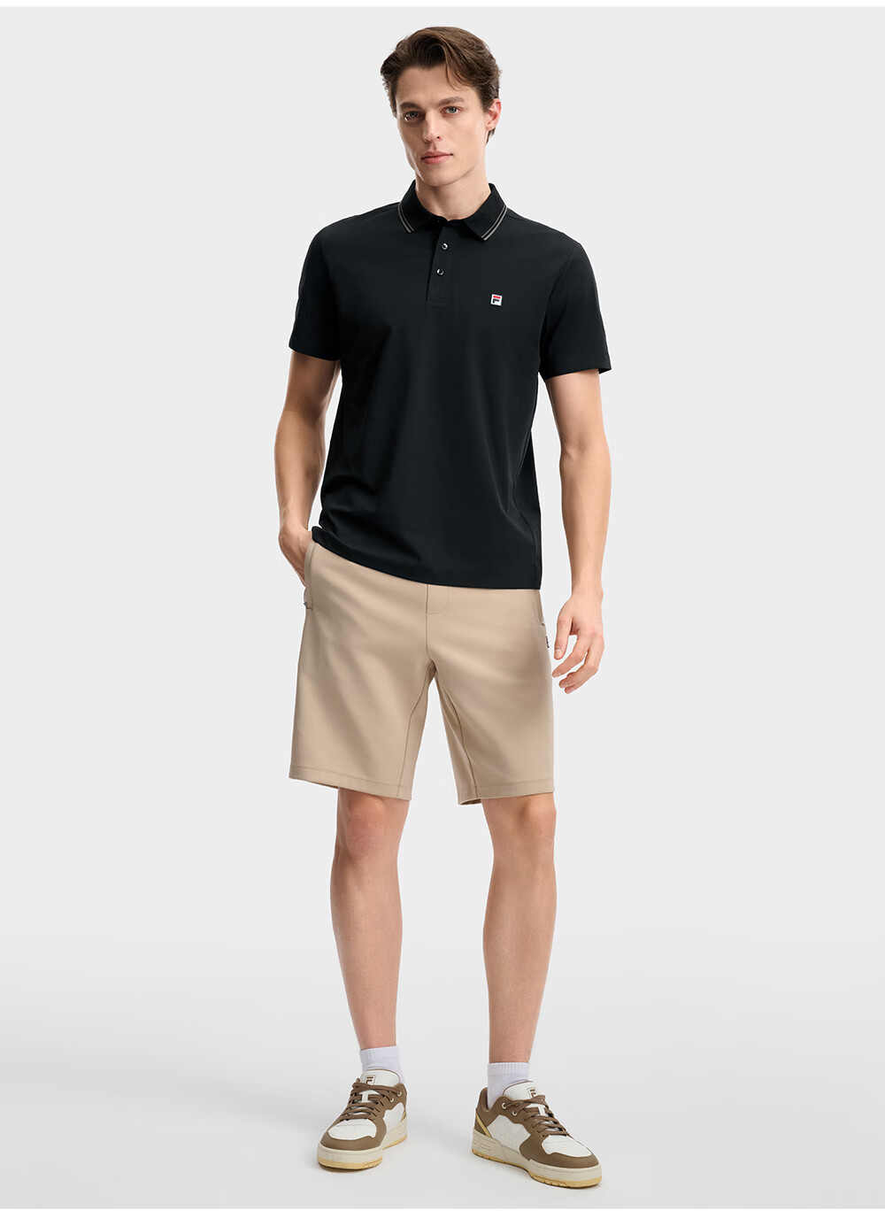 FILA Official Men's Knitted Five-Point Shorts 2026 Summer Tennis Sports Sun Protection Shorts 29