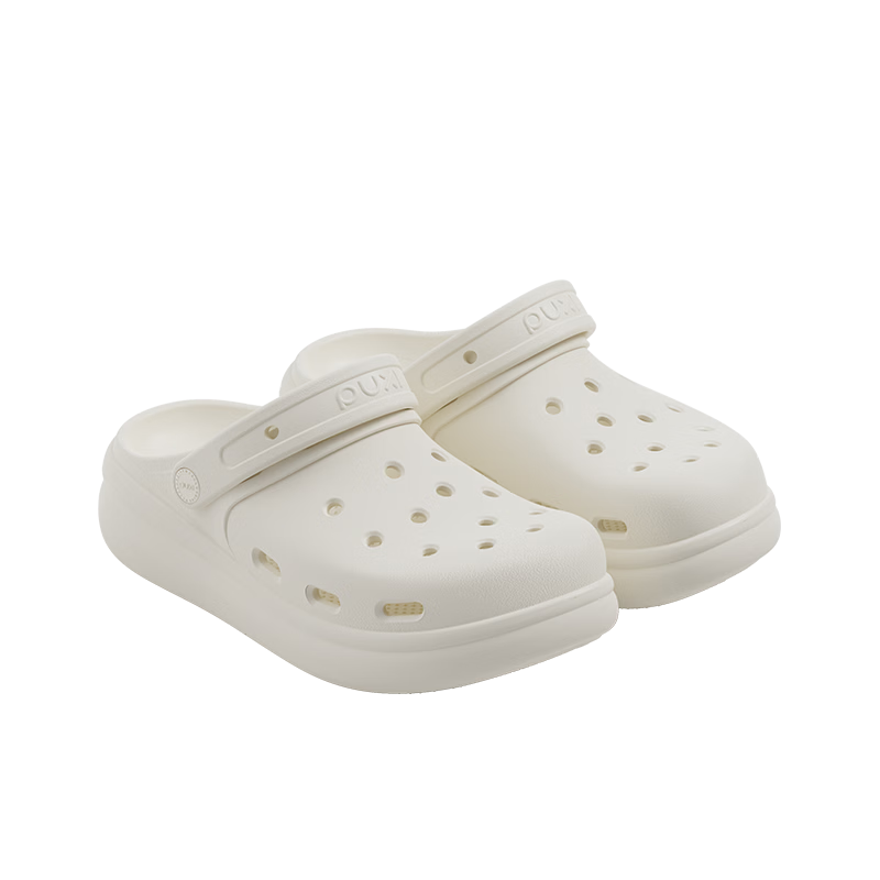 Puxi Cloud Hollow Shoes Women's Summer Outdoor 2026 New Breathable Soft Sole Sandals Unisex Cloud White Size 37-38