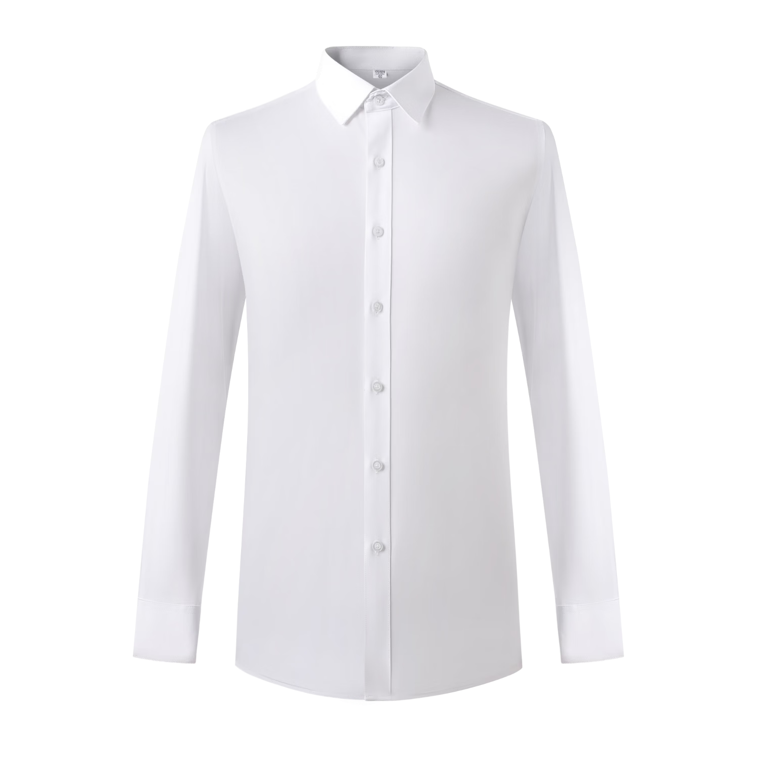 Yulixi 100% Cotton DP Wrinkle-Free Long Sleeve Slim Fit Professional Stand Collar Blue Shirt for Women