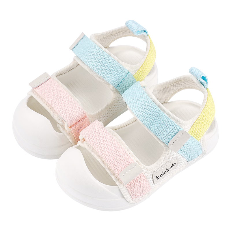 BALABALA Kids Summer Sandals Toddler Walking Shoes Boys Girls Closed-Toe Outdoor Soft Sole Durable Infant Hole Shoes